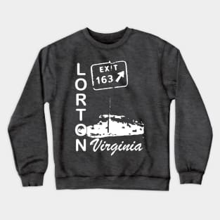 Lorton Exit Southbound - White Crewneck Sweatshirt